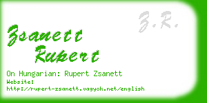 zsanett rupert business card